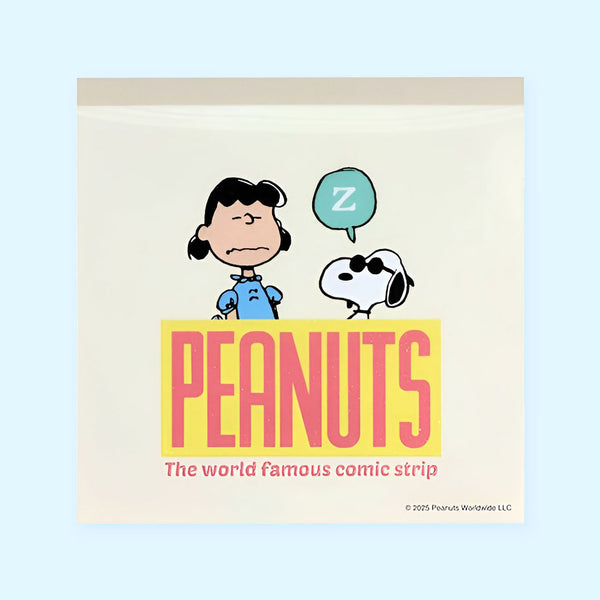 Sun-Star Peanuts Snoopy Square Memo Pad - Beige - New Limited Edition