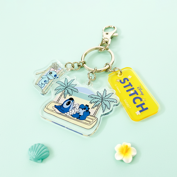 Sun-Star & Disney Stitch Keychain - Limited Summer Edition - Yellow