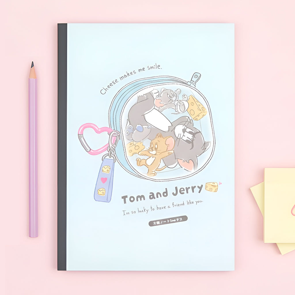 Tom & Jerry B5 Notebook - I'm So Lucky To Have a Friend Like You - Cheese Pouch - 30 IN STOCK!