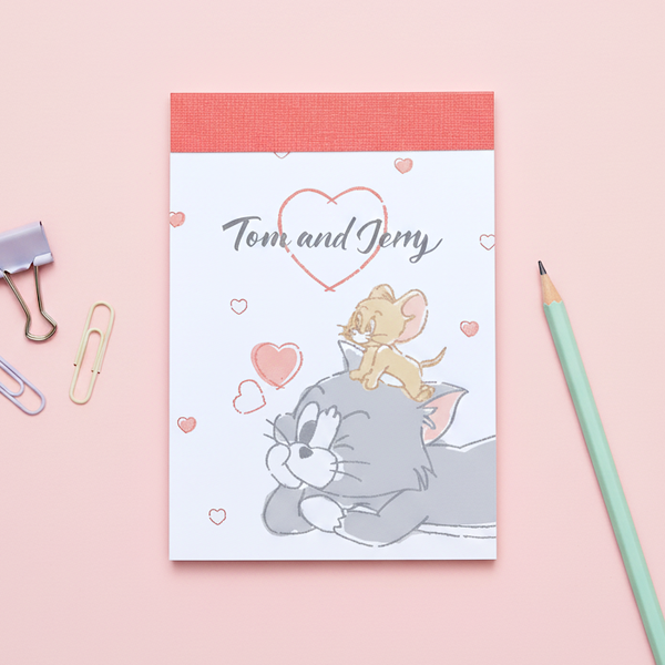 Tom & Jerry Memo Pad - I'm So Lucky To Have a Friend Like You - Hearts - 30 IN STOCK!