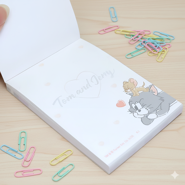 Tom & Jerry Memo Pad - I'm So Lucky To Have a Friend Like You - Hearts - 30 IN STOCK!