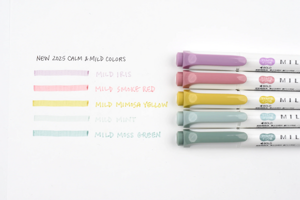Zebra Mildliner Double Sided Highlighters - NEW COLORS