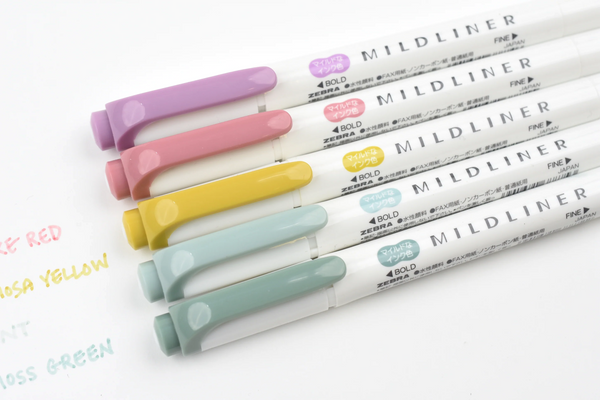 Zebra Mildliner Double Sided Highlighters - NEW COLORS