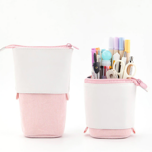 Corduroy Pop-up Pencil Case (5 Colors)