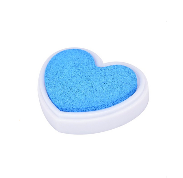 Classic Heart Shaped Ink Pad for Stamping and Scrapbooking