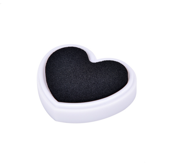 Classic Heart Shaped Ink Pad for Stamping and Scrapbooking