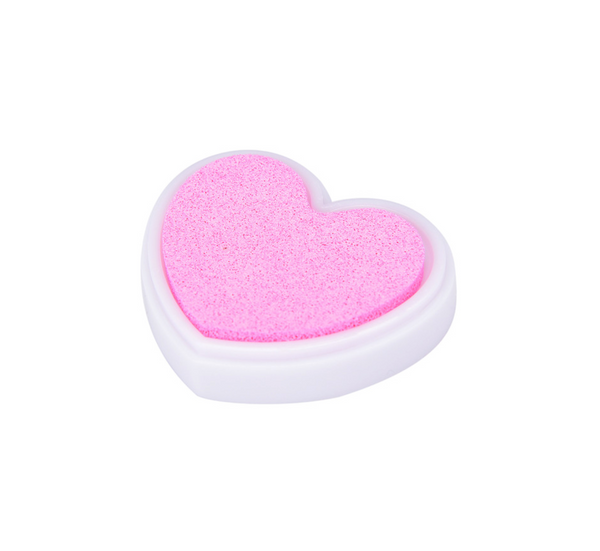 Classic Heart Shaped Ink Pad for Stamping and Scrapbooking