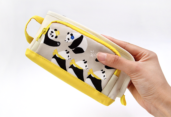 KOKUYO Large Panda Pencil Case