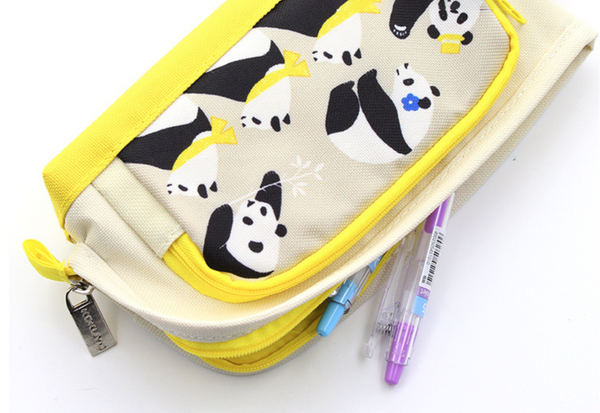 KOKUYO Large Panda Pencil Case