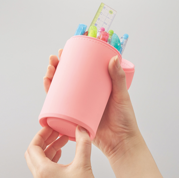 PuniLabo Cute Animal Stand Pen Case | Pen Holder | Pencil Case | Pen Stand