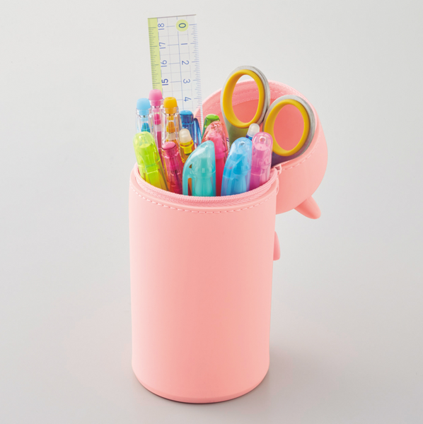 PuniLabo Cute Animal Stand Pen Case | Pen Holder | Pencil Case | Pen Stand