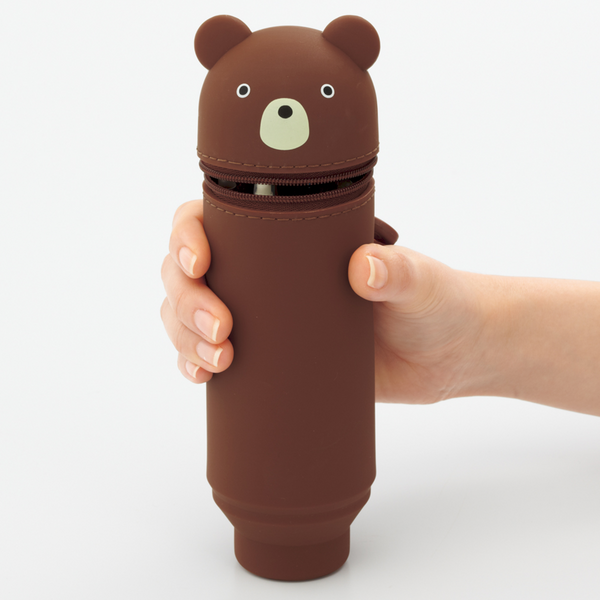 PuniLabo Cute Animal Stand Pen Case | Pen Holder | Pencil Case | Pen Stand