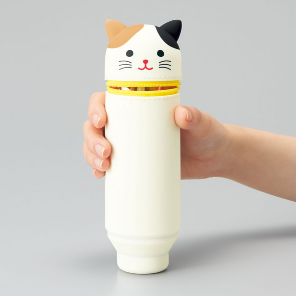 PuniLabo Cute Animal Stand Pen Case | Pen Holder | Pencil Case | Pen Stand