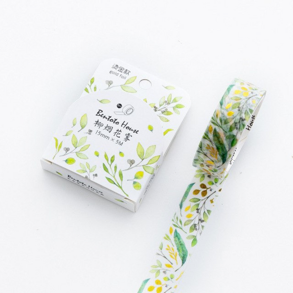 Green Leaf Washi Tape
