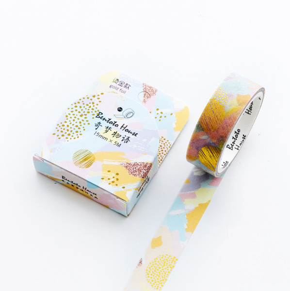 Floral and Animal Gold Foil Washi Tapes