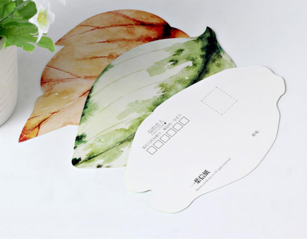 'Written on a Leaf' Greeting Cards