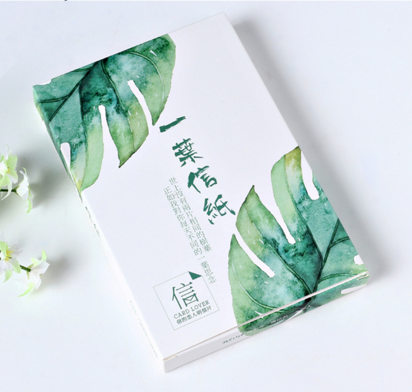 'Written on a Leaf' Greeting Cards