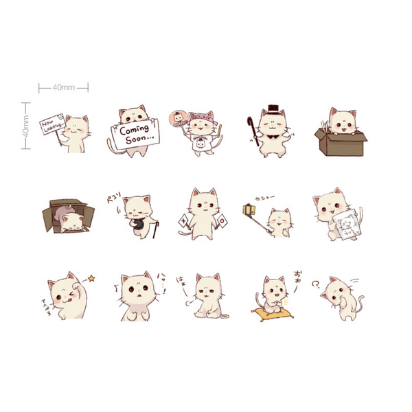 Mr Paws Paper Stickers
