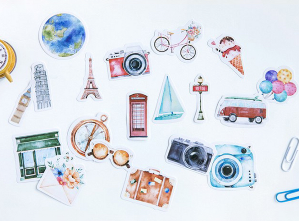 Travel Journal Decorative Paper Stickers