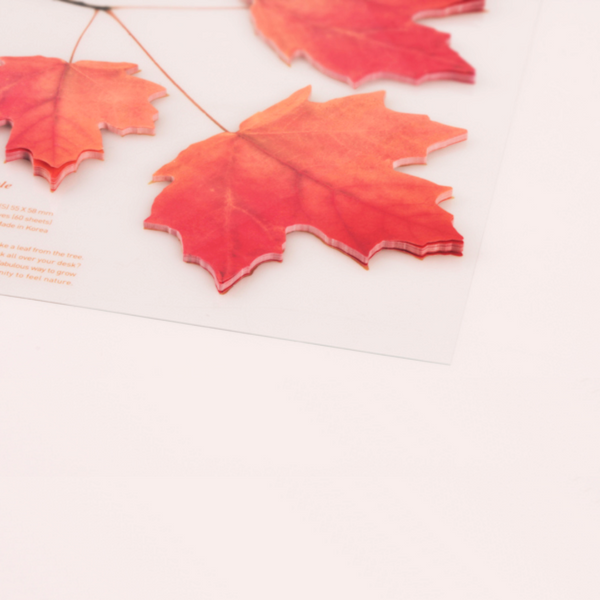 Appree Leaf Sticky Memo Notes - Yellow Maple