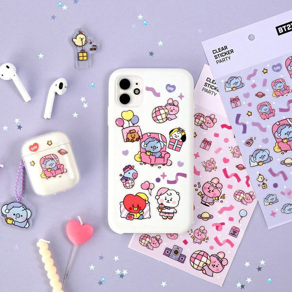 BT21 Clear Stickers - Party