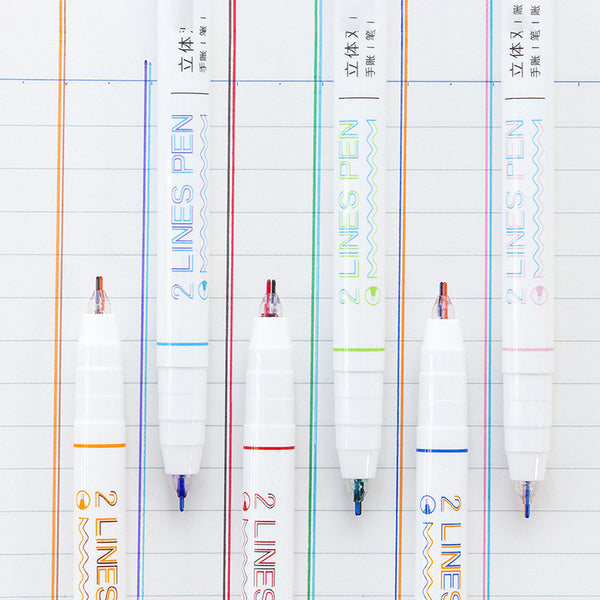 Double Line Color Pen