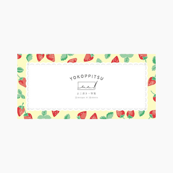 Furukawashiko Yokoppitsu Memo Pad - Strawberries