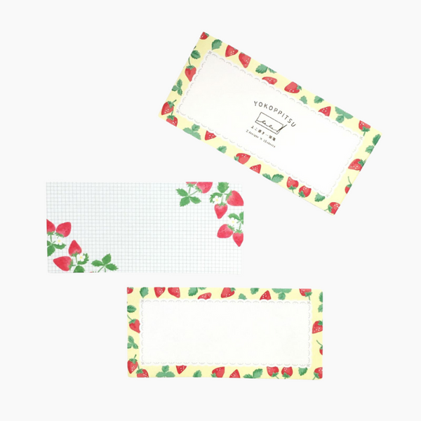 Furukawashiko Yokoppitsu Memo Pad - Strawberries