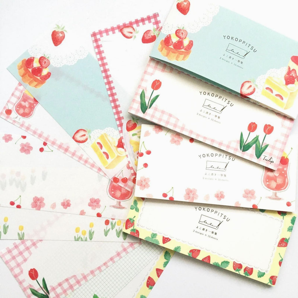 Furukawashiko Yokoppitsu Memo Pad - Strawberries