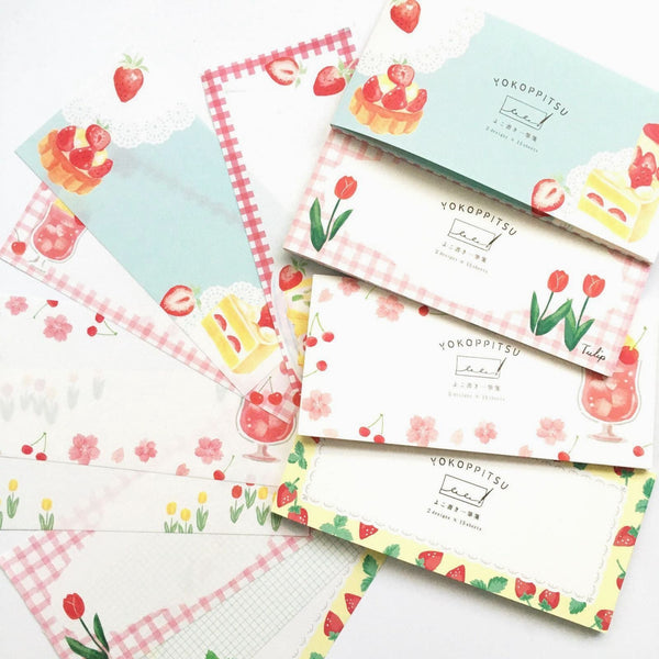 Furukawashiko Yokoppitsu Memo Pad - Strawberries