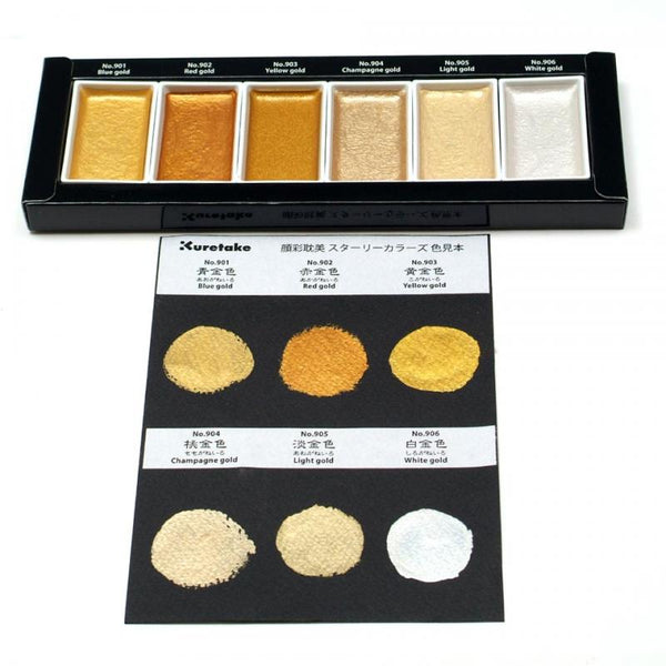 Kuretake Gansai Tambi Starry Colors - 6 Color Set 12