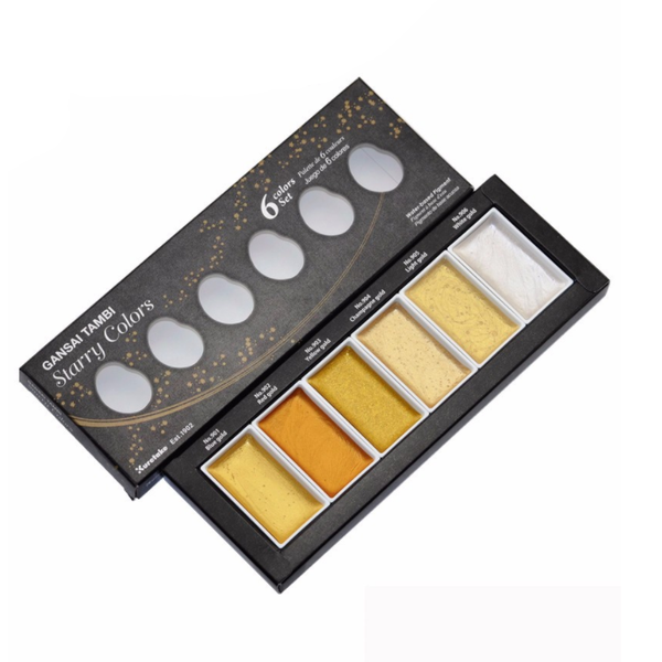 Kuretake Gansai Tambi Starry Colors - 6 Color Set