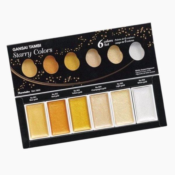 Kuretake Gansai Tambi Starry Colors - 6 Color Set