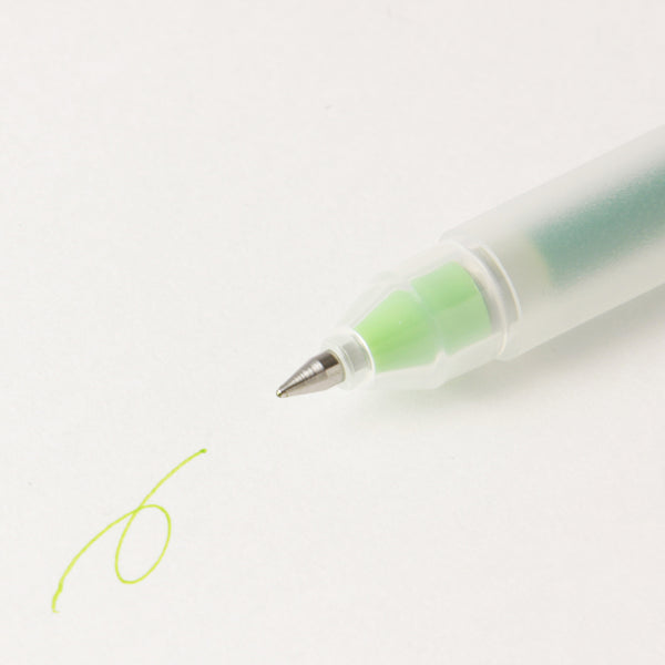 MUJI Gel Ink Ballpoint Pen - Yellow Green