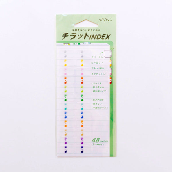 Midori Chiratto Index Tab - Small - Color