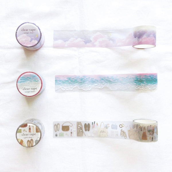 Mind Wave Clear Masking Tape - Limited Edition - Twilight Beach