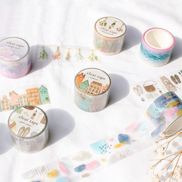 Mind Wave Clear Masking Tape - Limited Edition - Twilight Cloud