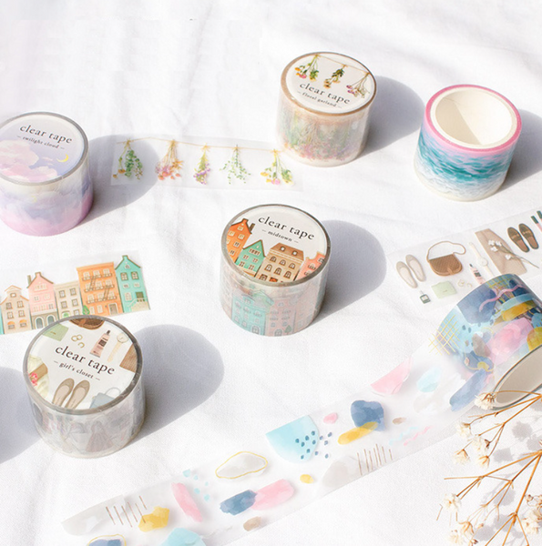 Mind Wave Clear Masking Tape - Limited Edition - Twilight Beach