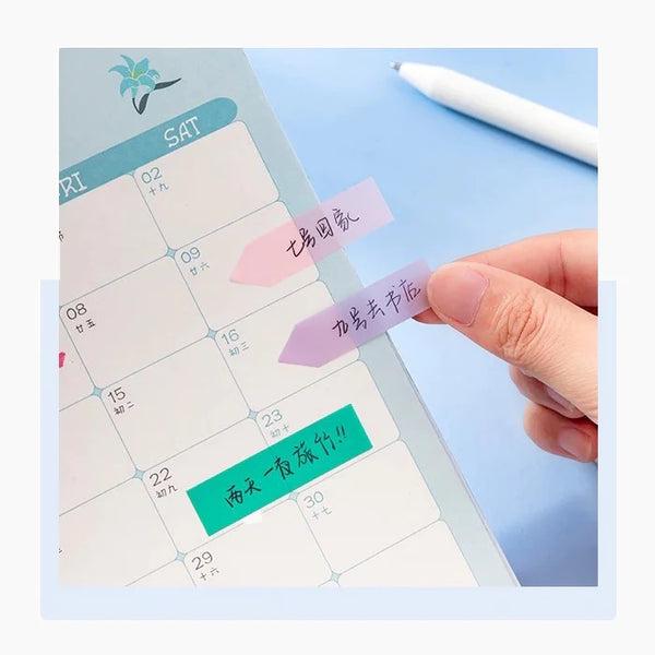 Morandi Translucent Index Sticky Notes