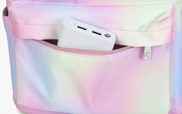 Rainbow Clouds Nylon Backpack