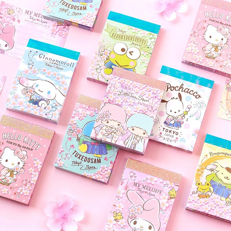 Sanrio Characters Memo Pad - Sakura Hana