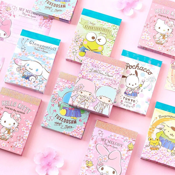 Sanrio Characters Memo Pad - Sakura Hana