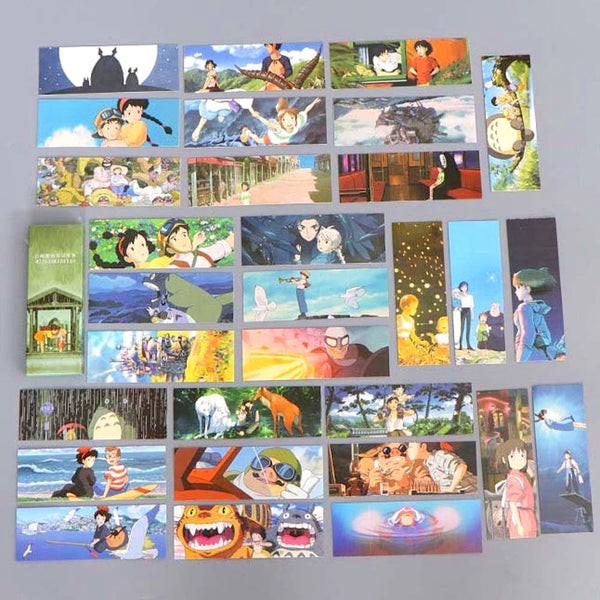 Studio Ghibli Bookmarks - Set of 30