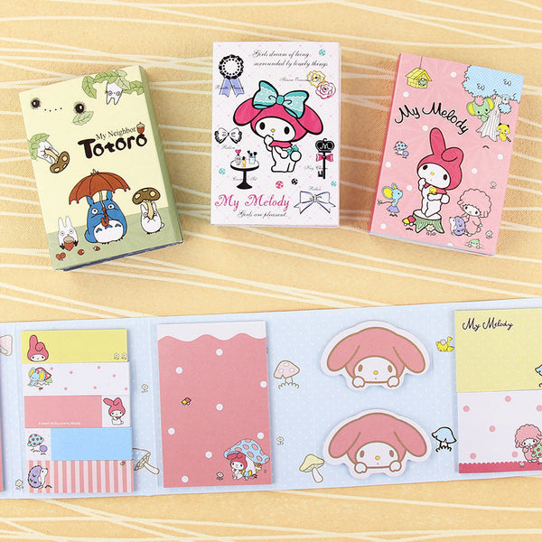 Totoro & My Melody Sticky Memo Set 4