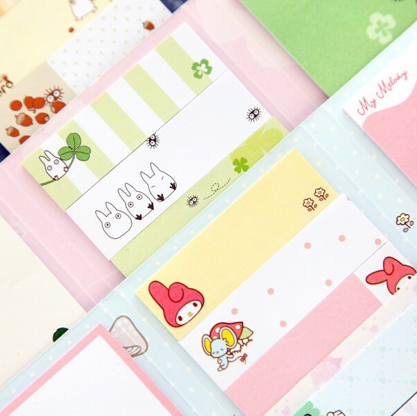 Totoro & My Melody Sticky Memo Set 7