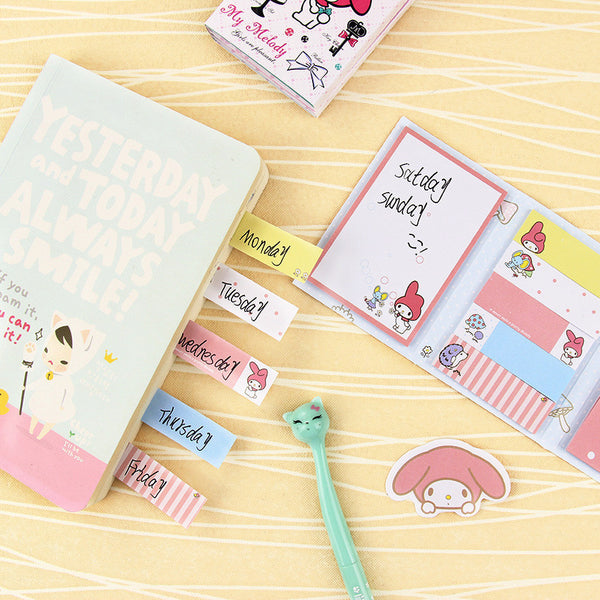Totoro & My Melody Sticky Memo Set 5