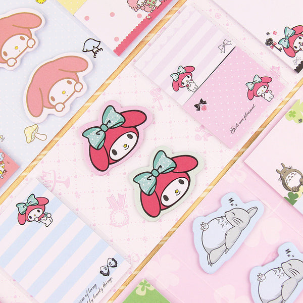 Totoro & My Melody Sticky Memo Set 8