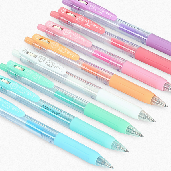 Zebra Sarasa Clip Milk Color Gel Pen - 8 Color Set