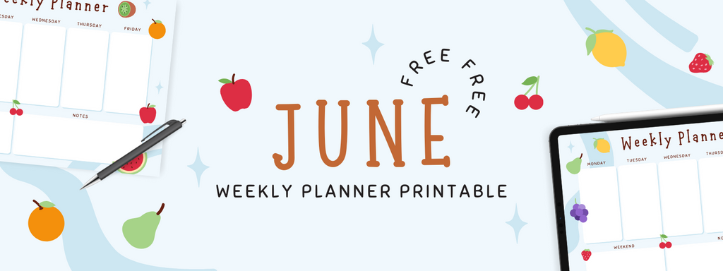 June Weekly Planner Printable