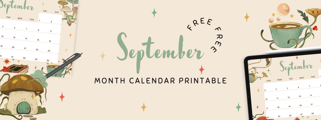 September Calendar Printable